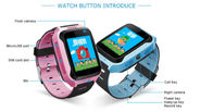 Q529 Kid Smart Phone Baru Layar Sentuh Warna LBS GPS Smart Watch Dengan Fungsi Kamera