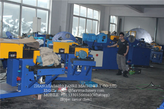 Baja Spiral Tabung Mantan Mesin Dengan Otomatis Saw Blade Cutting Sistem