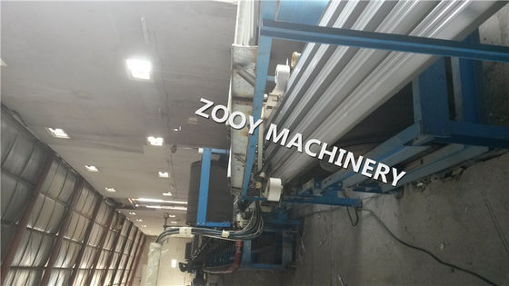 Karet Belt Transmisi Untuk 1000mm PU Mesin Sandwich Panel, PLC kontrol otomatis Busa