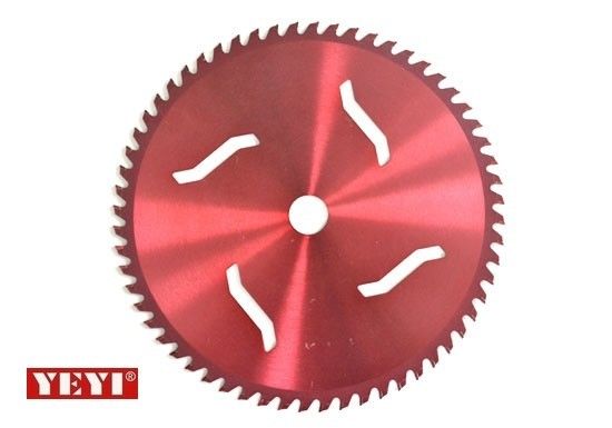 Red Powder Coating Carbide Brush Cutter Pisau Untuk rumput, TCT melingkar 40 gigi gergaji