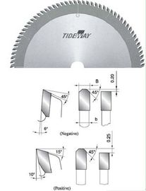 Aksial TCT gigi bilah gergaji untuk memotong baja plasitic, plexiglass
