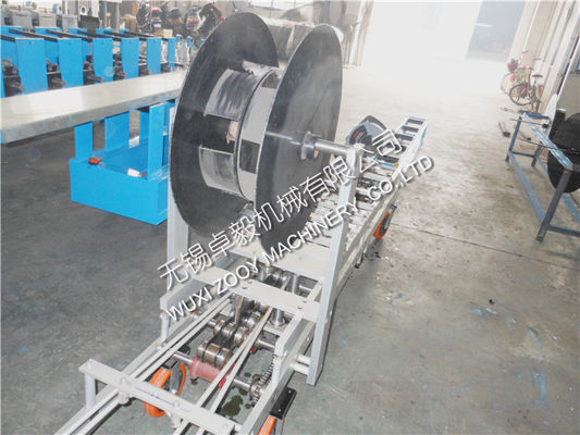 Bergerak mesin downspout Square, 3KW lembaran logam mesin roll forming