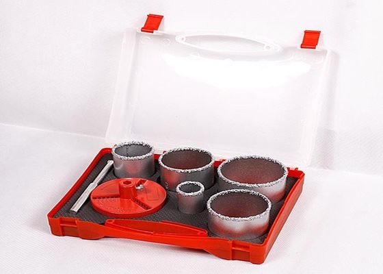 Pemotongan Tungsten Carbide Lubang Saw, Marmer / Keramik Tile Lubang Saw 73mm 83mm