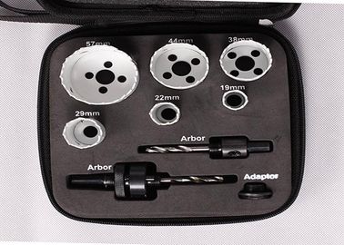 9PC HSS Bi Logam Lubang Saw Set 35mm mendalam Cut Dengan Kain Kasus