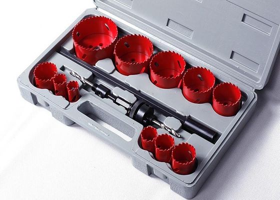 14PC HSS Bimetal Lubang Saw, Custom pitch Gigi Lubang Cutting Saw Set