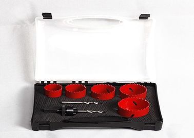 7pc Stainless Steel Bimetal Lubang Saw 38mm 44mm 2 inch 2.5 inch Dengan Percontohan Drill / Arbors