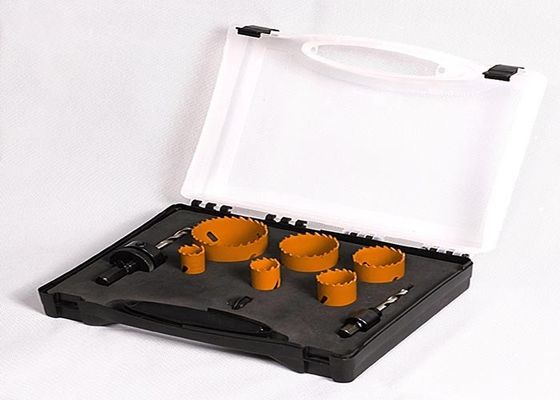 9PC HSS Bimetal Lubang Saw Set Dengan Kasus Plastik, Lubang Cutter Bor Bit