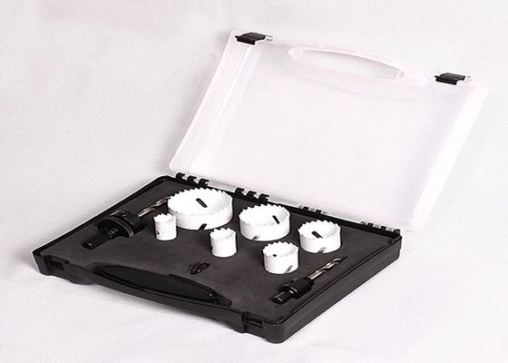 9PC HSS Bimetal Lubang Saw Set Dengan Kasus Plastik, Lubang Cutter Bor Bit