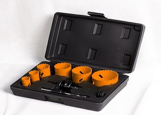 Presisi HSS Logam Cutting Lubang Saw Cutter Set, Carbide Gigi Lubang Saw