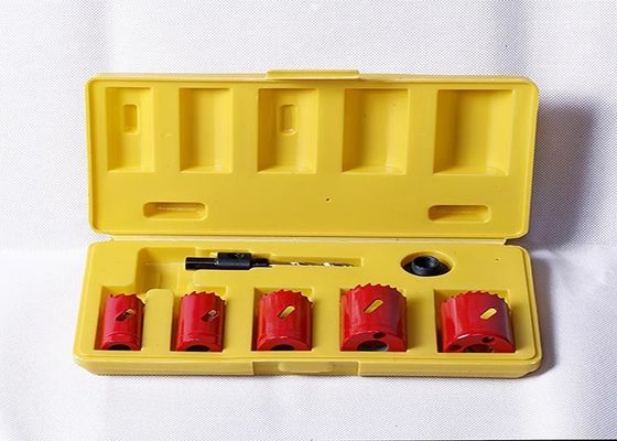 7pc HSS Bimetal Lubang Saw Stainless Steel M3 / M42 Dengan Arbors / Adapter