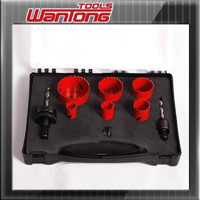 1 Inch 2 &quot;Stainless Steel / Bimetal Lubang Saw Cutter Set Untuk Plywood Dan Plastik