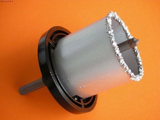 Pemotongan Tungsten Carbide tipped 73mm 83mm Drill Bit Lubang Saw Untuk Lembut Marmer