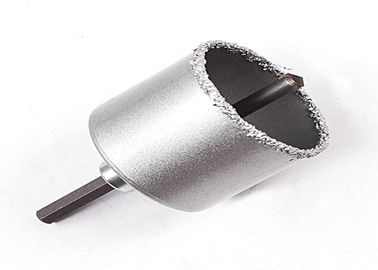 Ceramic Tile Besar Diameter 53mm Tungsten Carbide Grit Lubang Saw untuk Woodworking