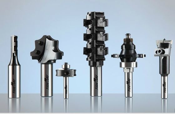 CNC Router Bits, Micro-Grain Tungsten Carbide Router Bits Dengan Pisau tergantikan untuk Woodworking