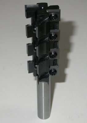 CNC Bit Lurus Dengan Reversible Pisau CNC Router Bits Dengan diganti Carbide Tip