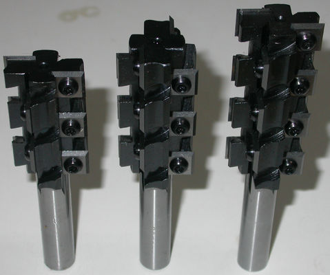 CNC Bit Lurus Dengan Reversible Pisau CNC Router Bits Dengan diganti Carbide Tip