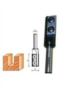 Micro Grain Tungsten Carbide CNC Router Bit dengan Pisau diganti Untuk Jointing Rabbeting