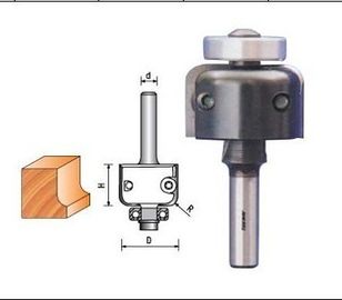 Warna hitam cove CNC router bit dengan pisau berubah