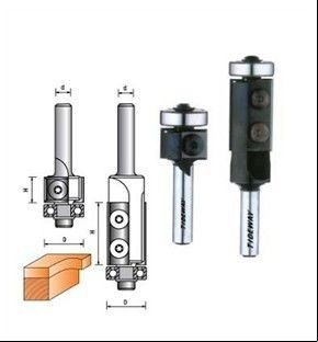 CNC Router Bits - langsing Siram dengan pisau reversibel