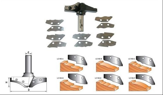 Durable mengangkat panel CNC router bit dengan pisau berubah