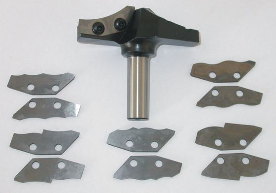 CNC Router Bits Dengan Pisau diganti, 1/2 betis Warna Hitam