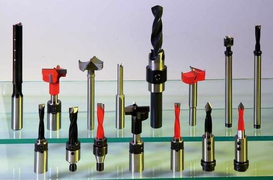 TCT Drill Bit Brad titik titik V Carbon Steel Alat Boring Durable Dengan Heat Treatment