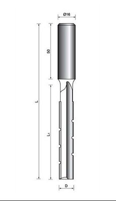 Kustom mikro - butir karbida tips mortising TCT drill bit (16MM betis)