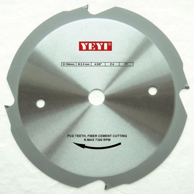 Profesional Industri 184mm PCD melihat pisau / fiber semen melihat pisau