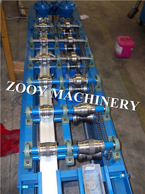 Aluminium sheet Logam drywall Stud Dan Lacak Roll Forming Machine Dengan Cutting Hidrolik