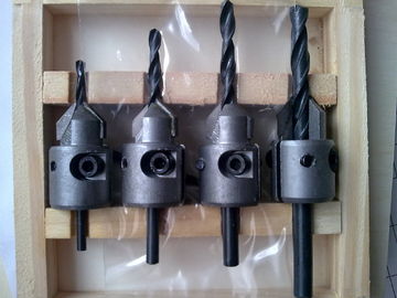 TC-004V Hand Tool Parts 4PCS TCT Carbide tipped Countersink Bor Bits Untuk Kayu Drilling